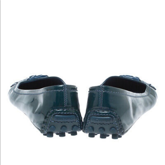 Louis Vuitton Blue Vernis Oxford Flats - Picture 4 of 4